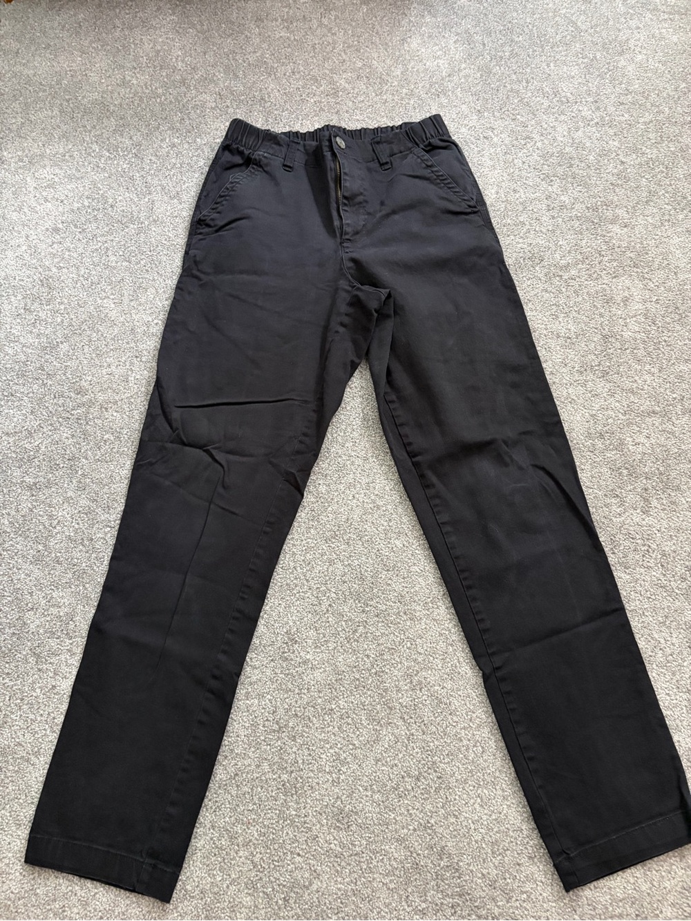 Old Navy Black Elastic-Waist Chinos